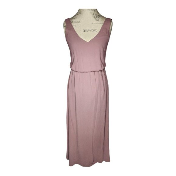 Show Me Your Mumu Maxi Dress Women XS Kendall Pink Rose Chiffon Sleeveless Lined - Picture 2 of 8